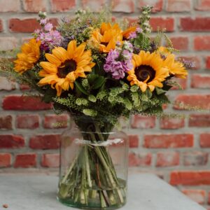 boeket met zonnebloemen