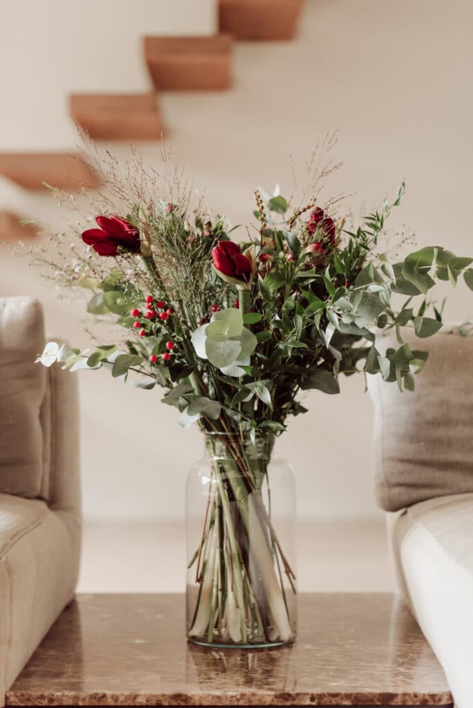 kerstboeket amaryllis