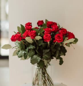 Boeket rode rozen