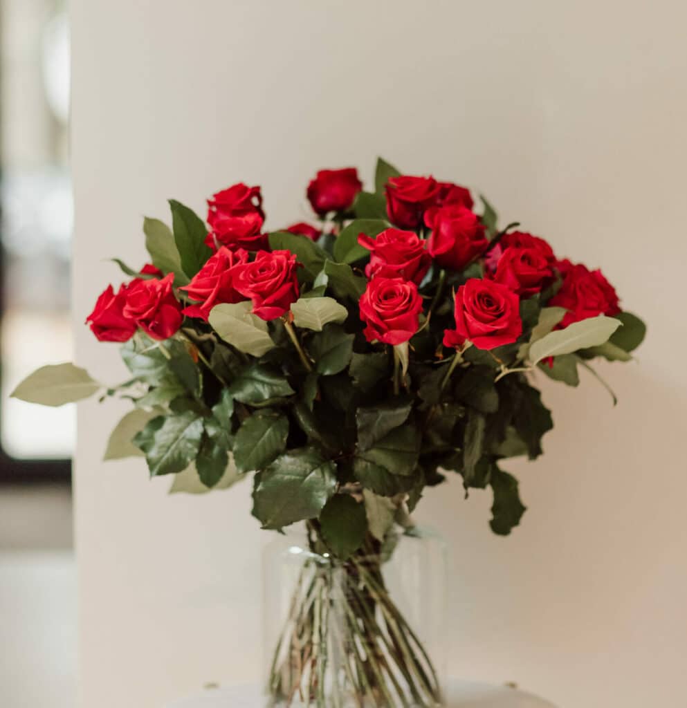 Boeket rode rozen
