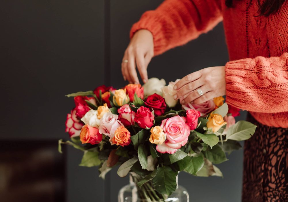 boeket mix rozen